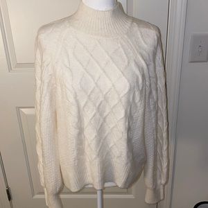 Brand new soft white turtleneck sweater